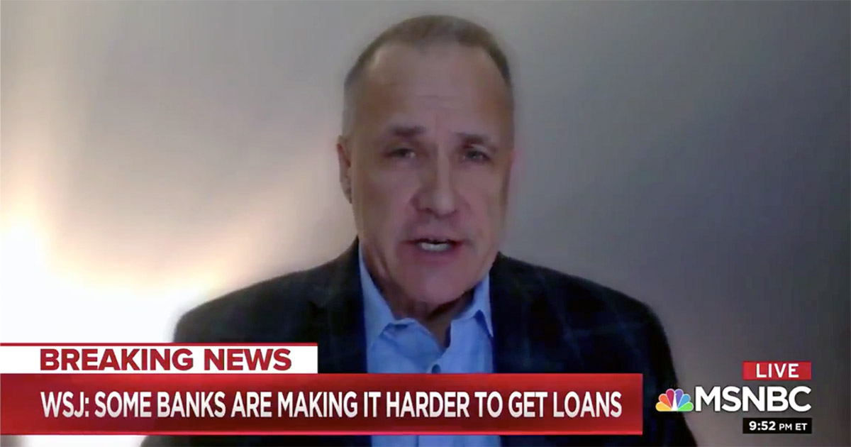 Nussle on MSNBC: CUs are ‘financial first responders’ to pandemic