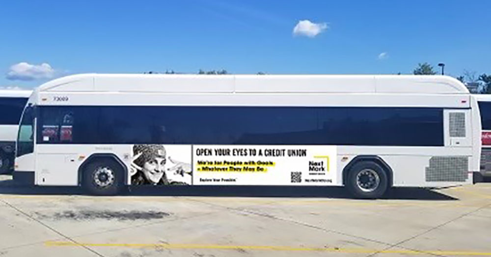 NextMark Bus Ad
